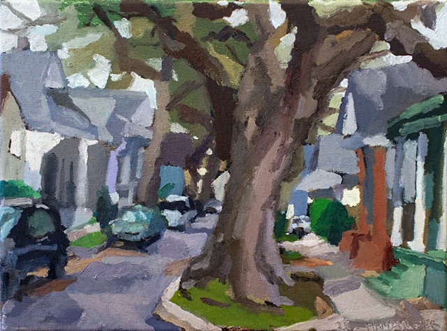 Oak View, 9x12in, oil on canvas, available