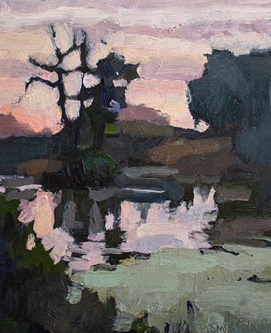 Beginning to Fade, 10x8in, oil on panel, sold