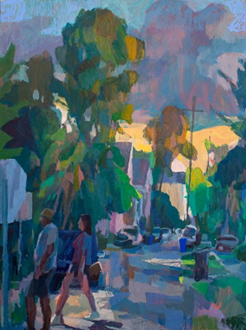 Dérive, 40x30in, acrylic and oil on canvas, available