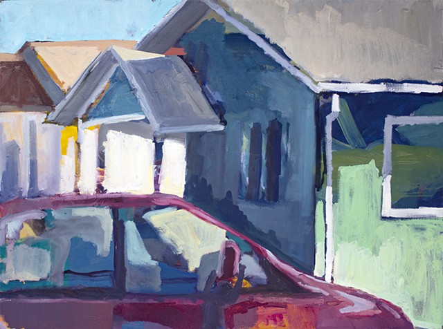 Neighb, 36x48in, oil on canvas, available