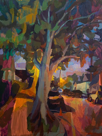 Enveloped, 40x30in, acrylic, oil, and oil stick on canvas, available