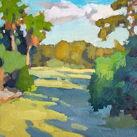 Bayou Light, 10x10in, oil on canvas, sold