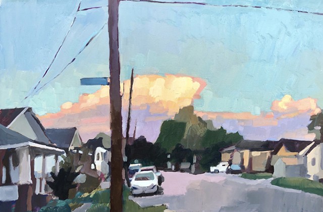 Illuminated Sky, 24x36in, oil on canvas, sold 