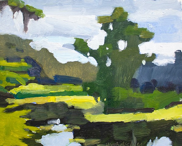 Simple Bayou, 8x10in, oil on panel, sold