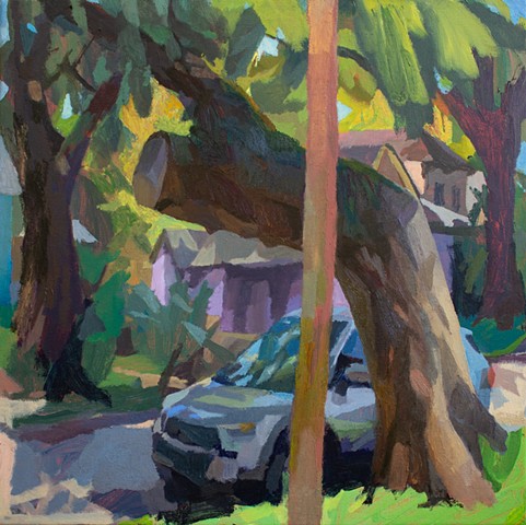 Chopped, 20x20in, acrylic and oil on canvas, available