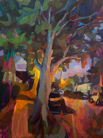 Enveloped, 40x30in, acrylic, oil, and oil stick on canvas, available