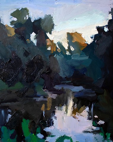 Brightest Before Dark, 10x8in, oil on panel, sold