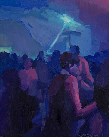 Dance, 10x8in, oil on panel, available 