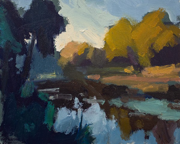 Shifting Glow, 10x8in, oil on panel, sold