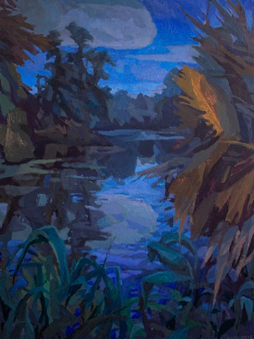 Linger, 40x30in, acrylic and oil on canvas, available