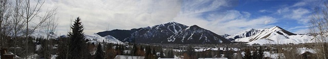 sun valley idaho landscape panorama mountains skiing