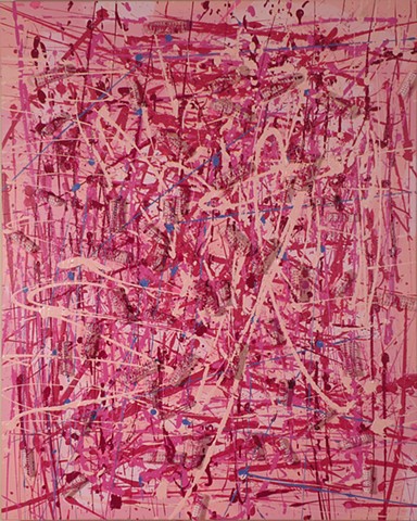 Pink Drips and Plastic Curlers (ode to Pollock and Shapiro)