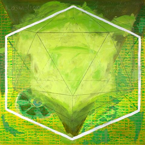 Water/Icosahedron (with twenty triangular  faces; figure 20e) 