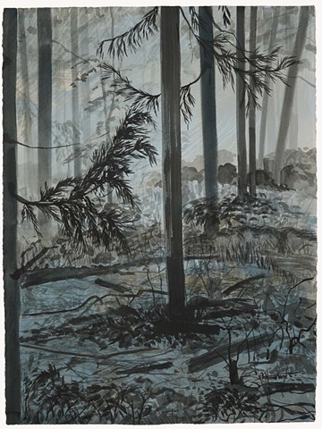 Untitled (blue forest)