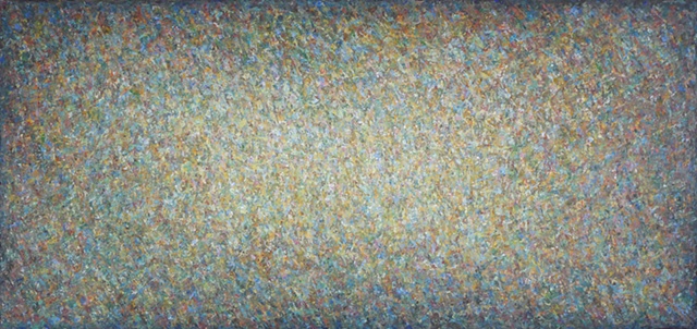 2009 was the coldest summer we can remember.  Large scale abstract painting by Bill Colburn. 