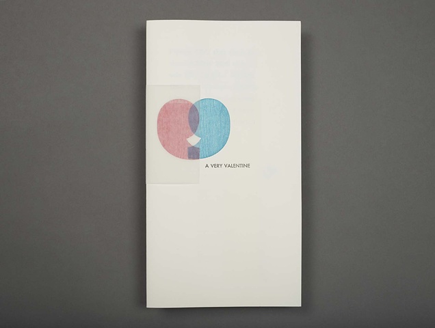 letterpress folios with text by Gertrude Stein