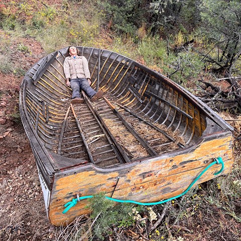 a fool and his boat roving the desert