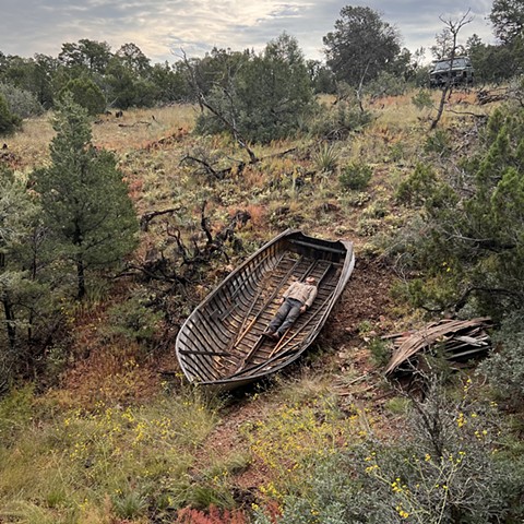 a fool and his boat roving the desert