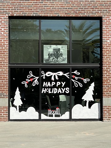 Holiday Window Painting part 2