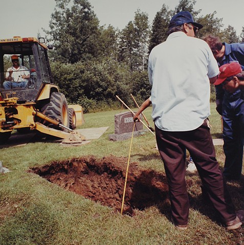 Burial of Aunt Colie, Lakeview Cemetery, Buhl, Minnesota 1993