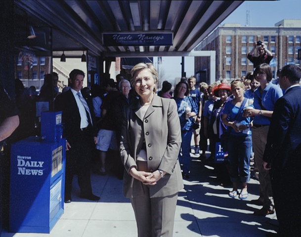 Hillary Clinton at Uncle Nancy’s Coffeehouse, Newton, Iowa April 21, 2007.