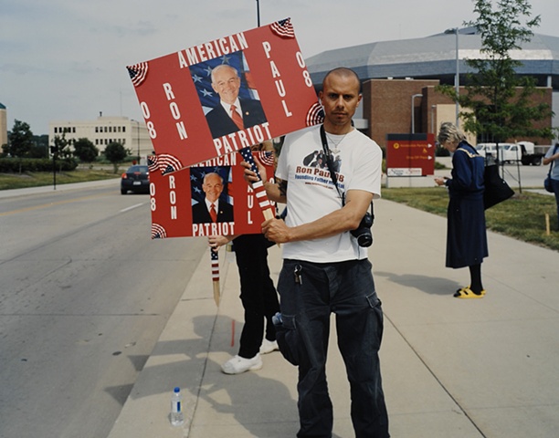 Valek, Rally for Ron Paul, Des Moines, Iowa, June 30, 2007.