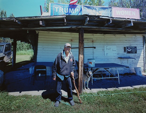 Arnold and his dog May, Bagley, Minnesota 2024
