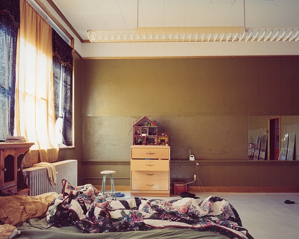 Master Bedroom, McHenry School, Closed 1992,
Purchased In 2007 To Be A Home, McHenry, North Dakota 2008