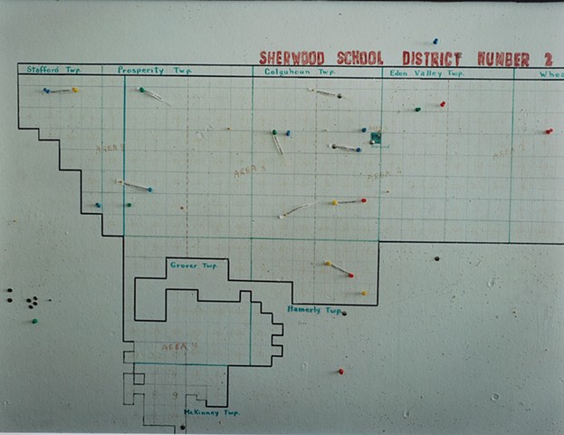 District Map, Sherwood School, Closed 2016, Sherwood, North Dakota 2017