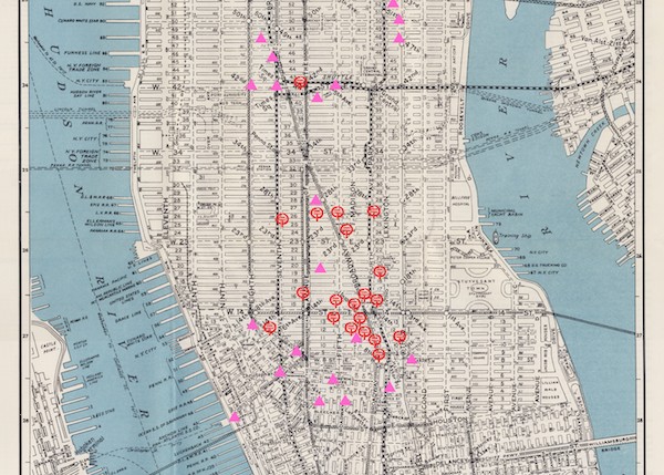 The Security Risk Map of Manhattan (detail)
