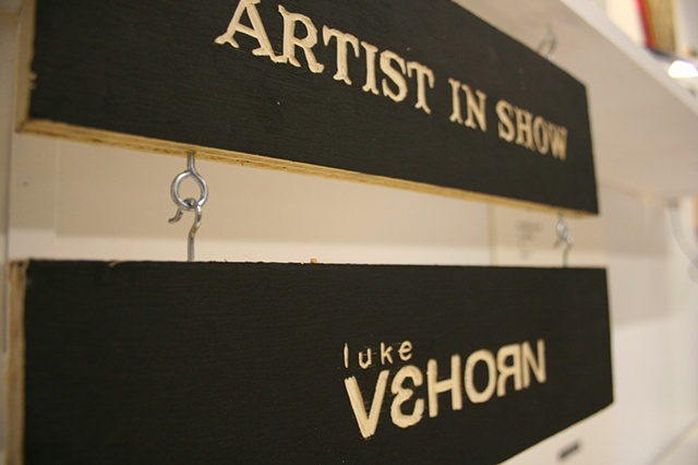 Artist Luke Vehorn solo show at the Shelf Gallery at Redux Contemporary Art Center Charleston SC USA