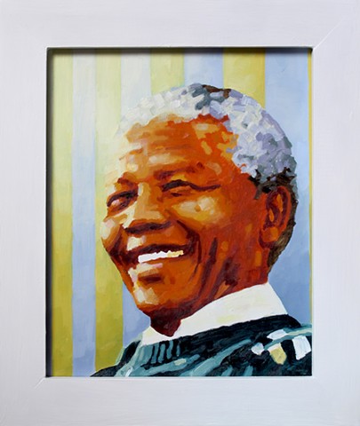 Luke Vehorn Original Oil Painting Contemporary Portrait South Africa Redux Charleston Queenstown Nelson Mandela Madiba