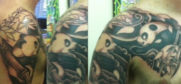 Panda half sleeve