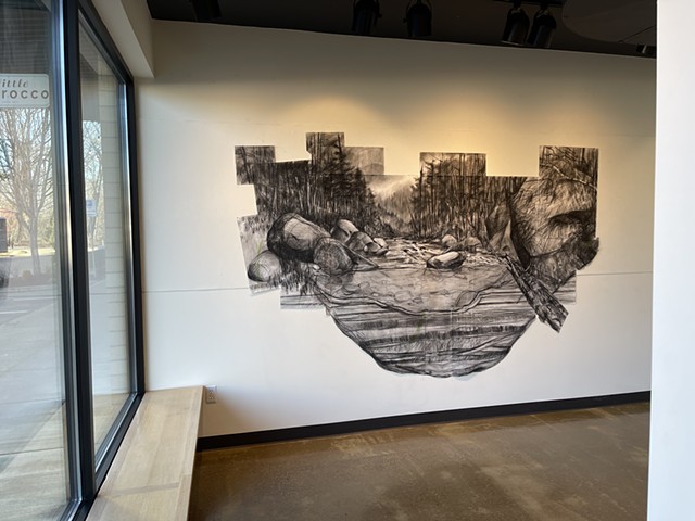 Seeing a River exhibit at Truckenbrod Gallery, Corvallis OR 
