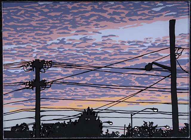 Telephone Poles in Sunset (large)