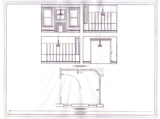 ARCHIVAL DOCUMENTATION

Orthagonal Drafting
(floor plans, elevations, sections, details of completed interiors) 