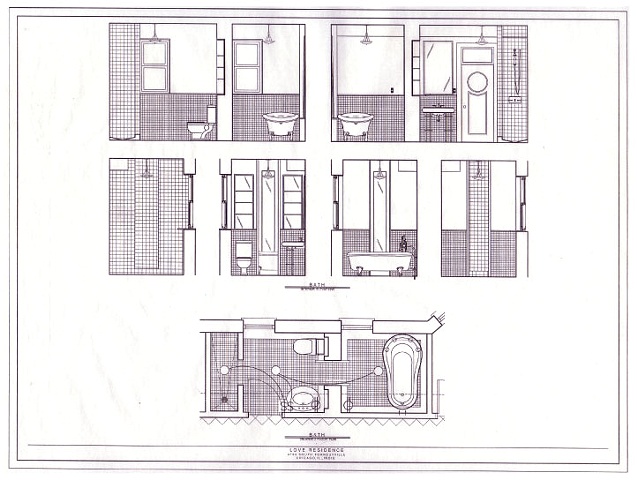 ARCHIVAL DOCUMENTATION

Orthagonal Drafting
(floor plans, elevations, sections, details of completed interiors) 