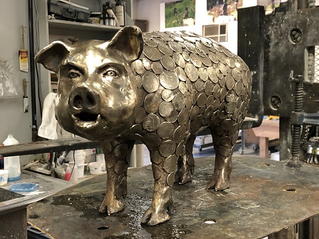Bronze Pig