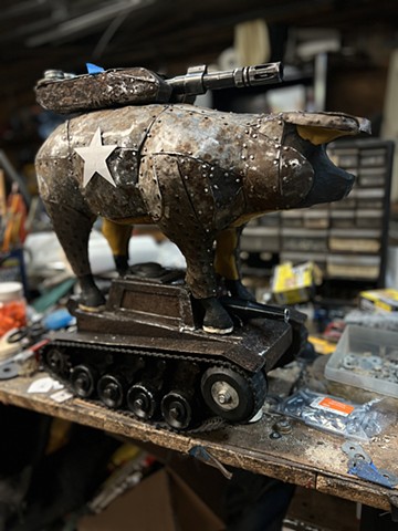 "War Pigs (Piggy Bank Series)" is going to the Fair! 