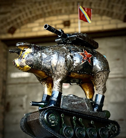 "War Pigs (Piggy Bank Series)" going to Wyoming...MN