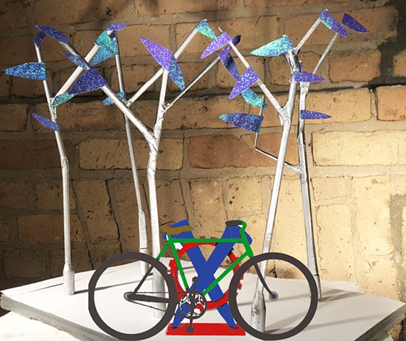 "Dancing Trees and X's and O's Bike Racks" Commission Awarded! 