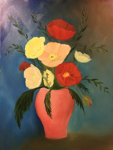 Vase of Poppies