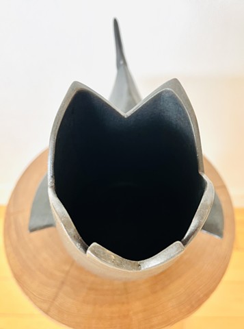 Matte black crow (detail 3)