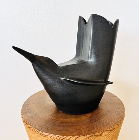 matte black crow