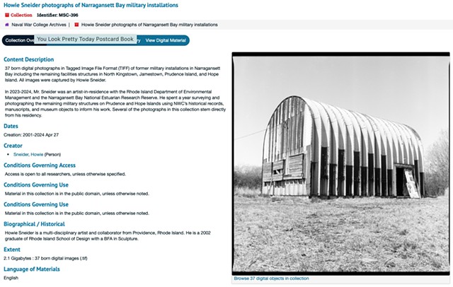 Howie Sneider photographs of Narragansett Bay military installations