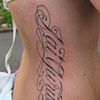 Lettering on Ribs 