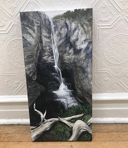 Fairy Falls of Yellowstone National Park painting by Anna Todaro Sadur