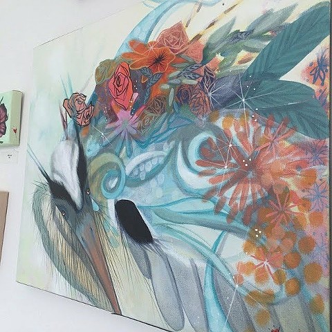 Spirit of the Heron painting by Anna Todaro Sadur