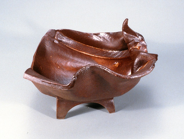 sculptural slab bowl