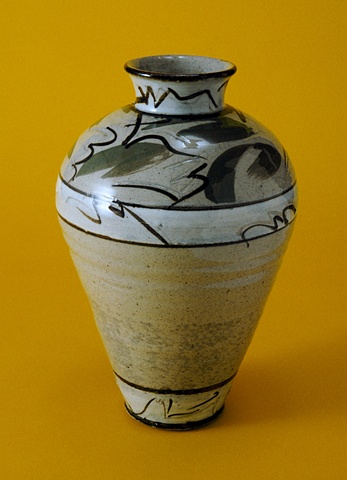 calligraphic vase